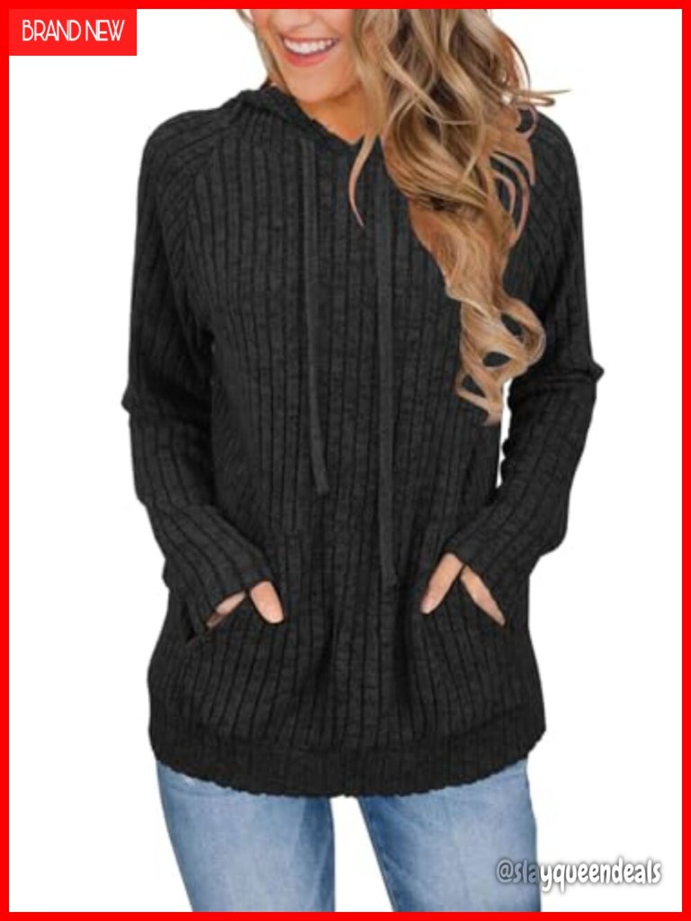 Women's Long Sleeve Hoodie Sweatshirt Rayon Blend Pullover